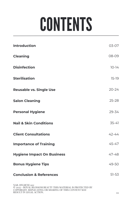Nail Hygiene 101: A Beginners Guide to a Safe Salon - EBOOK