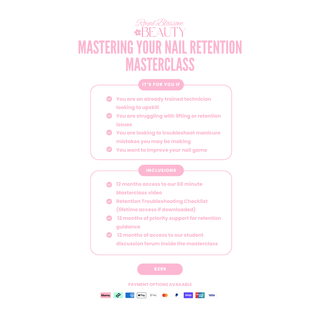 Mastering Your Nail Retention - Online Masterclass